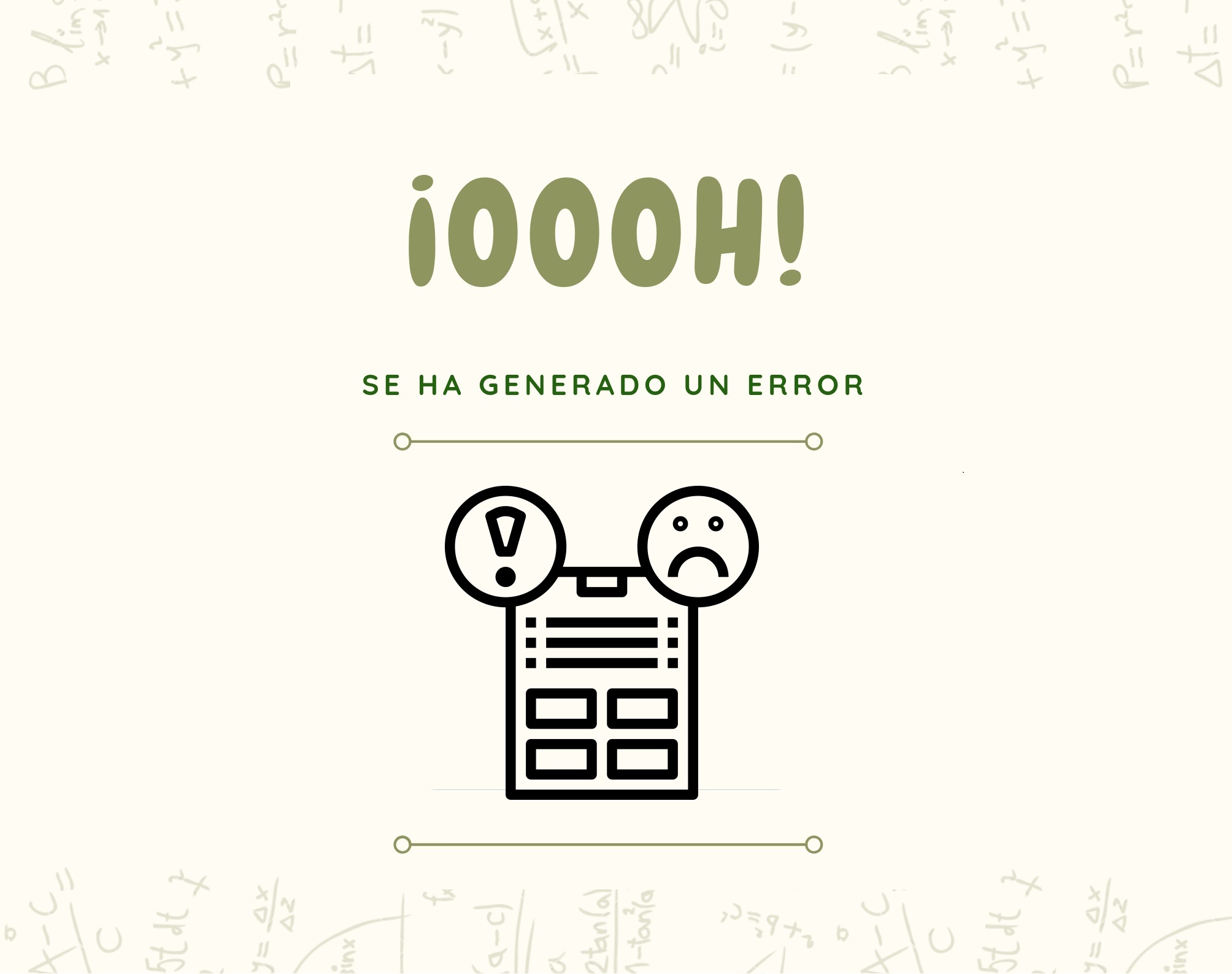 ¡Oooh! se ha generado un error